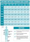 Zifumei 3mm Shorty Wetsuit For Women - Neoprene Dive Skin Front Zip One Piece