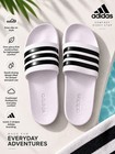 Adidas Adilette Shower Men s Sandal  Size 12 -cloud White core Black cloud White