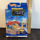 Hot Wheels Mcdonald   s Portable 1998 Action Packed Play Set W blue Corvette  Nib