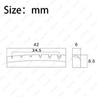 1x Guitar Nut Bone Slotted 42mm For Gibson Les Paul Sg Es Epiphone Or Similar