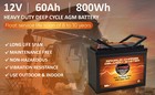 2 Permobil Comp Wheelchair Vmax Mb96 Agm Hi Capacity 120ah Deep Cycle Batteries 