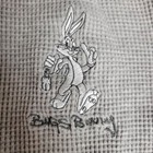 Xs Vtg Bugs Bunny Looney Tunes Grey Romper Sleepwear Thermal Waffle 