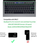 Ultra Thin Keyboard Cover Skin For Macbook Pro 13-inch 15-inch With Touch Bar  m