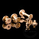 Flat Belt Screw Leather Craft Chicago Nail Brass Solid Rivet Stud Heads 5-12mm