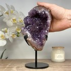 Natural Amethyst Geode With Red Tone Jasper Shell  Mws1402