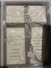 A Cord Of Three Strands Wedding Ceremony Sign Elegant 15 l X 10 w Natural Wood