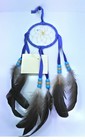 Native American Navajo Dream Catcher  Wall Ornament Wall  3 Inches Diameter Blue