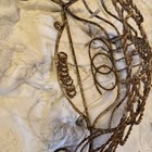 Vintage Black French Wire Twist Garden Planter Wall Hanging Basket