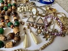 Vintage To Now Junk Drawer Jewelry Lot 2 Wear Scrap Or Repurpose Rhinestone
