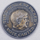 Vintage Token Coin 1980 President Picker Vote Carter Reagan Election Limited Ed 
