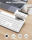 White Wireless Keyboard And Mouse For Mac  Usb A   Type C Receiver  Full-size   