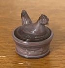 Rare Ed Bowman Ee    purple Milk    Mini Hen On Nest