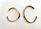Pair Vintage Mid-century Native Amer Child   s Faux Turquoise Cuff Bracelets