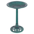 Petsjoy Pedestal Bird Bath Feeder Freestanding Outdoor Garden Yard Patio Decor