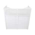 Rockville Rockbooth Xl White Outdoor Backyard Party Pro Dj Booth Facade 2 Scrims