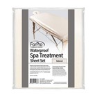 Forpro Waterproof Massage Table Cover And Face Rest Natural Sheet Set