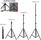Fodoto Heavy Duty 110  9 Ft  2 8m Aluminum Studio Tripod Stand For Photo video