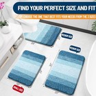 Bathroom Rugs Mat 30x20  Extra Soft Absorbent 30  X 20  Peacock Blue