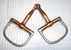 Korsteel D-ring Snaffle Bit - 5 1 4  - Copper stainless Steel - Nice