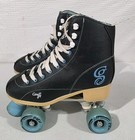 Candi Girl Womens Size 8 Black Blue Teal Quad Roller Derby Skates