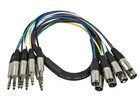 Monoprice 8-channel 1 4inch Trs Male To Xlr Male Snake Cable - 1 Meter  3ft 