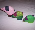 Lot Of 3 Pigs  Farmyard Fun Oink Lg Grunt Med  snuffle Sm Pig Collectible Unique