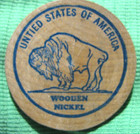 Wooden Nickel - Fayetteville  Nc - Horse   Rider Tack   Clothing Gf  1  s1312
