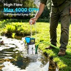 Fluentpower 1hp 4000gph Stainless Steel Submersible Pump For Clean dirty Water