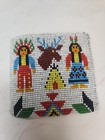 Vintage Native American Glass Seed Bead Wallet With Zipper Closure
