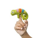 Chameleon Finger Puppet   Handcrafted Felt Figure