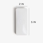 Magnetic Dry Erase Board Felt Eraser  2 x5 x1   White  Lightweight Modern Design