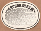 Anchor Brewing  Beer Coaster San Francisco Ca Anchor Steam Beer