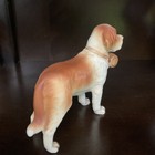 Lefton Vintage Fine China Brown   White Saint Bernard Dog Figurine