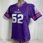 Taco Bell Live Mas Student Section  62 Purple Football Jersey Women s Large