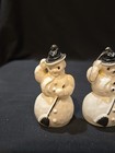 3 Vintage 1950s Irwin rosbro Hard Plastic Frosty The Snowman Christmas Ornaments