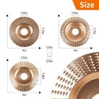 3pcs Wood Shaping Wheel With Reducer Bushings For 4 4 5 Inch Grinder
