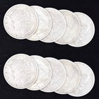 Quality Magic Props  10 Steel Morgan Dollar Coins  3 8cm For Illusions   Tricks