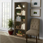 71  Tall Adjustable 5-shelf Wood Bookcase Storage Shelving Book Wide Bookshelf