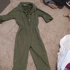 Red Kap Green Mechanic Coveralls Jumpsuit  Cotton Blend Twill  Unisex