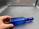 Cobalt Blue Laxol Medicine Bottle A J White New York T 1910s Drug Bottle
