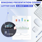 200 Pack 8 Mil Pvc Binding Presentation Covers  Clear Report Covers