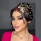 Pearl Wedding Hair Comb Rhinestone Hair Clips Bridal Head Piece Prom Hair Acc   