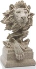 Abstract Sandstone Lion Sculpture - Freestanding Home Accent For Any Occasion