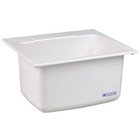 Mustee 10 Utility Sink  13-3 4 In H  25 In W  22 In L  Drop-in  Smc Fiberglass 