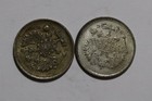      Russia 10 Kopeks 1915   10 Kopeks 1916 Silver B53  30 Zy19