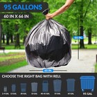 Reli  95 Gallon Trash Bags Heavy Duty   68 Trash Bags   Super Sizeable