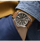 Hamilton Khaki Automatic Men s Watch Brown Leather Strap Day date Sapphire