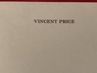 Vincent Price Estate Very Rare Vincent Price Blank Letterhead 41i