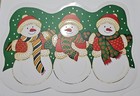 4 Vintage Christmas Placemats 2x The Bears   2x The Snowman Excellent a ub