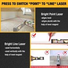 Prexiso 2-in-1 Laser Level Spirit Level 100ft Alignment Point 30ft Leveling Line